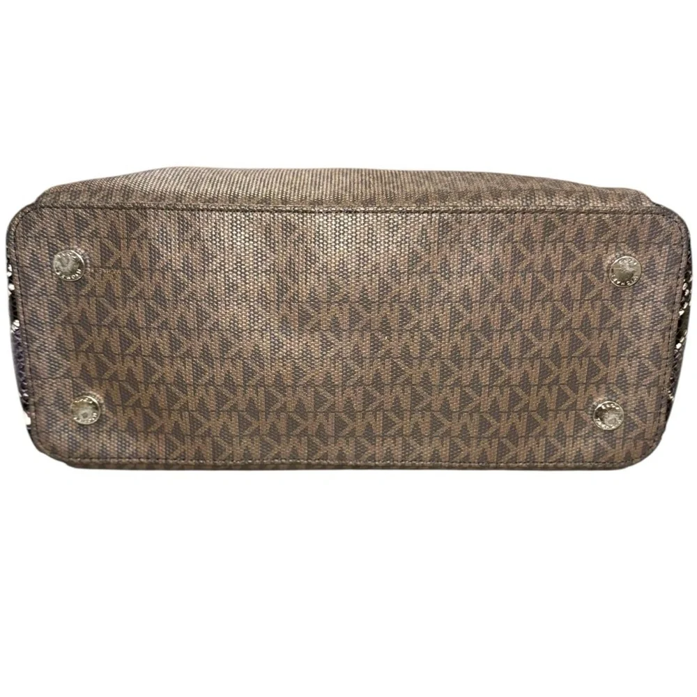 Two-Piece Michael Kors Snakeskin Satchel & Crossbody Bag Set | Day to Night